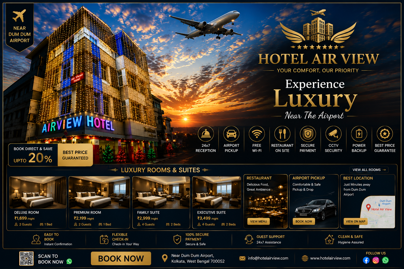 Hotel Air View Banner